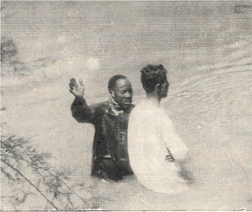 A baptism in open water